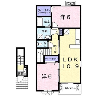 キャスケット 205【管理NO：1-020015301-02040】 ★家具家電は申し込み後に搬入します★の外観画像