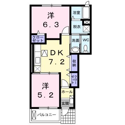 ファータ　ジェンティーレ 103【管理NO：1-015455101-01030】 ★家具家電は申し込み後に搬入しますの外観画像