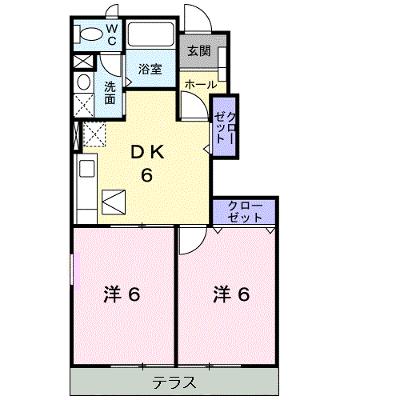 ウィステリアＢ 103【管理NO：1-012306302-01030】 ★家具家電は申し込み後に搬入します 2026年08月下旬入居可能の外観画像
