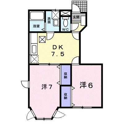 サンクローレⅢ 103【管理NO：1-010416202-01030】 ★家具家電は申し込み後に搬入しますの外観画像