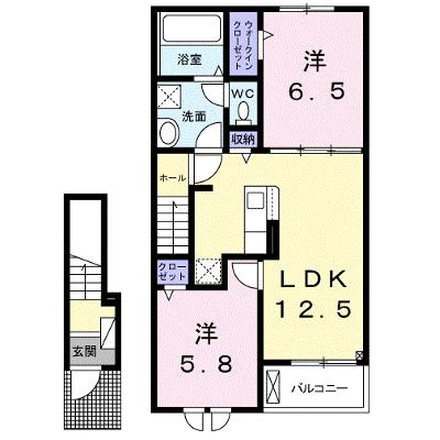 クレリア西伊場 203【管理NO：1-028418101-02030】 ★家具家電は申し込み後に搬入します★ ★2026年09月上旬入居可能★の外観画像