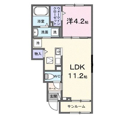 キャノーラ 103【管理NO：1-028164501-01030】 ★家具家電は申し込み後に搬入します 2026年09月下旬入居可能の外観画像
