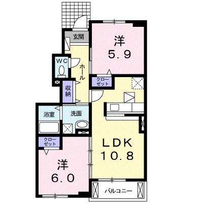 ソレイユⅠ 102【管理NO：1-019672201-01020】 ★家具家電は申し込み後に搬入します★の外観画像