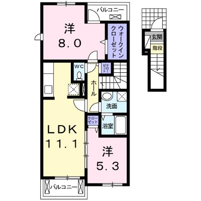 ヴィラ・ハナミズキ　Ⅱ 203【管理NO：1-016110702-02030】 ★家具家電は申し込み後に搬入しますの外観画像