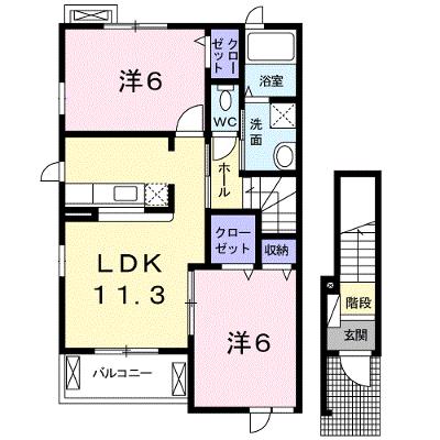 カトル・Ｎ 201【管理NO：1-015712901-02010】 ★家具家電は申し込み後に搬入します★の外観画像