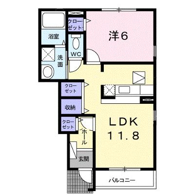 ランベリール 102【管理NO：1-014789501-01020】 ★家具家電は申し込み後に搬入します 2026年08月上旬入居可能の外観画像