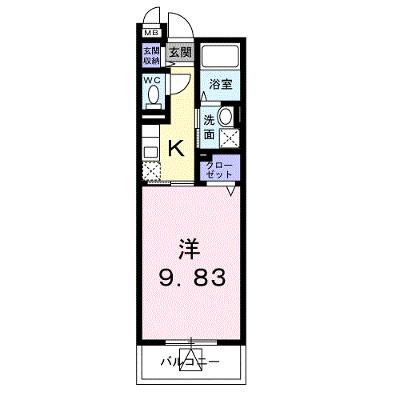 プラシードⅡ 201【管理NO：1-013550401-02010】 ★家具家電は申し込み後に搬入します 2026年08月下旬入居可能の外観画像