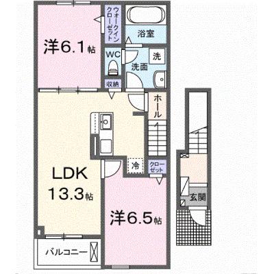 アルソーレ芳川 202【管理NO：1-028593901-02020】 ★家具家電は申し込み後に搬入します 2026年09月下旬入居可能の外観画像