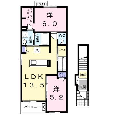 レガーロⅡ 201【管理NO：1-022118402-02010】 ★家具家電は申し込み後に搬入しますの外観画像