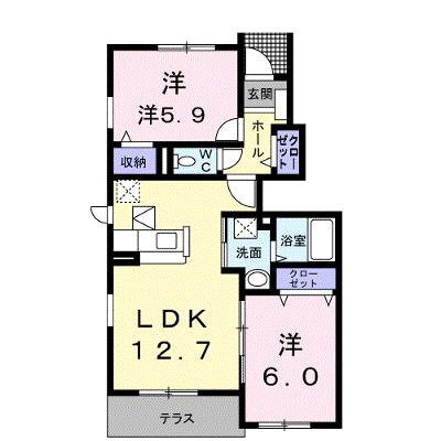 フィオーレ 102【管理NO：1-015232501-01020】 ★家具家電は申し込み後に搬入します 2026年07月下旬入居可能の外観画像