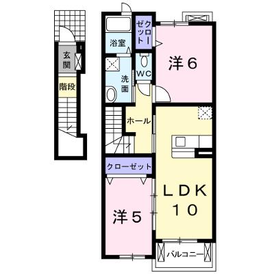 サニー　フォレスト 203【管理NO：1-014846001-02030】 ★家具家電は申し込み後に搬入します 2026年08月上旬入居可能の外観画像