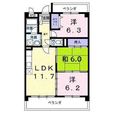 パラマウントビレッジ東岩田Ａ 102【管理NO：1-099442601-01020】 ★家具家電は申し込み後に搬入しますの外観画像