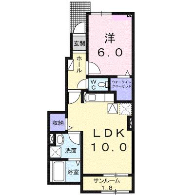 フロレゾン 102【管理NO：1-026799101-01020】 ★家具家電は申し込み後に搬入しますの外観画像