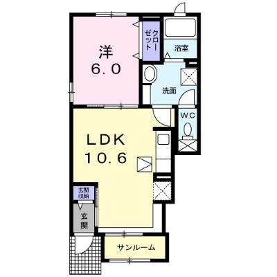 メゾン・リュミエールⅣ 101【管理NO：1-025585201-01010】 ★家具家電は申し込み後に搬入しますの外観画像