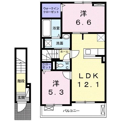 アンジュの家Ⅰ 205【管理NO：1-024723001-02040】 ★家具家電は申し込み後に搬入しますの外観画像