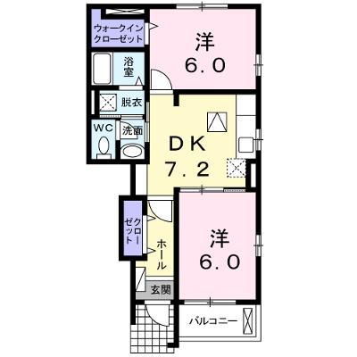 フィオーレ・２０１１Ａ 103【管理NO：1-017891101-01030】 ★家具家電は申し込み後に搬入しますの外観画像