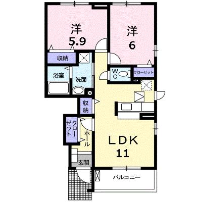 メゾン・リュミエールⅠ 103【管理NO：1-015622501-01030】 ★家具家電は申し込み後に搬入しますの外観画像