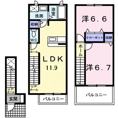 グリーン・パーク　Ｂ 203【管理NO：1-012272502-02030】 ★家具家電は申し込み後に搬入します★の外観画像