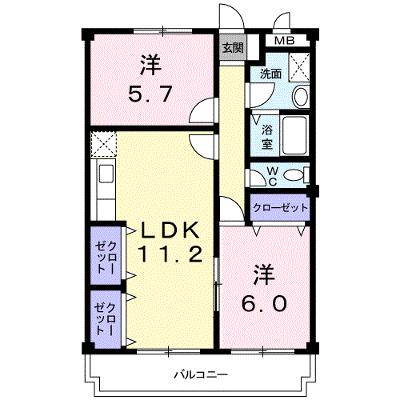 ＵＲＢＡＮ　ＨＩＬＬ 302【管理NO：1-007889001-03020】 ★家具家電は申し込み後に搬入しますの外観画像