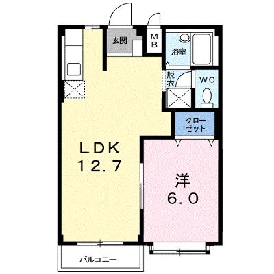 エルディムナツメＤ 205【管理NO：1-003175502-02040】 ★家具家電は申し込み後に搬入しますの外観画像