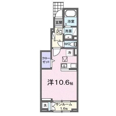 ベル　クロッシュ 102【管理NO：1-027740501-01020】 ★家具家電は申し込み後に搬入しますの外観画像