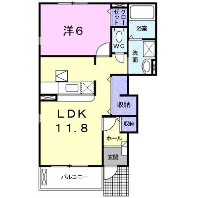 プリムローズＢ 101【管理NO：1-014285402-01010】 ★家具家電は申し込み後に搬入しますの外観画像