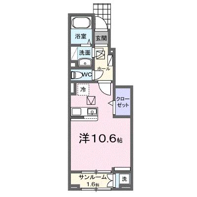 ベル　クロッシュ 105【管理NO：1-027740501-01040】 ★家具家電は申し込み後に搬入しますの外観画像