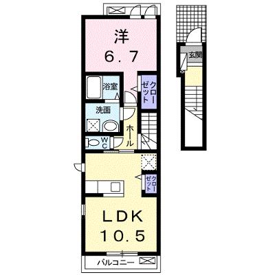 グリーンハイムＫ 203【管理NO：1-022061101-02030】 ★家具家電は申し込み後に搬入しますの外観画像