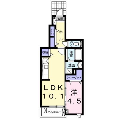 ｇｅｒｍｅｒ　Ⅰ 103【管理NO：1-019522401-01030】 ★家具家電は申し込み後に搬入しますの外観画像