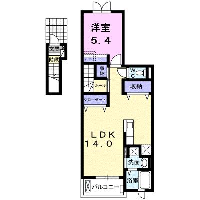 ボニート　Ⅰ 202【管理NO：1-017482301-02020】 ★家具家電は申し込み後に搬入しますの外観画像