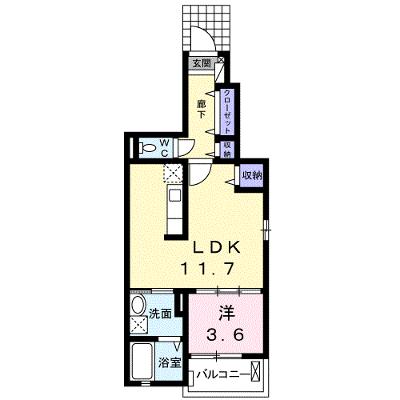 サングリア 101【管理NO：1-017396401-01010】 ★家具家電は申し込み後に搬入します 2026年07月下旬入居可能の外観画像