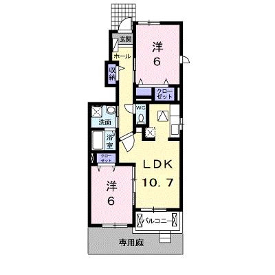 ベルウッド　Ｋ１Ⅱ 101【管理NO：1-016567702-01010】 ★家具家電は申し込み後に搬入しますの外観画像
