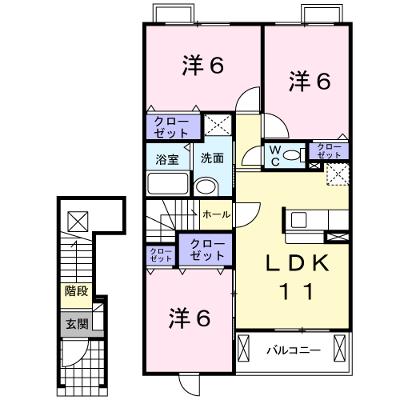 グランドヒルＢ 201【管理NO：1-014509402-02010】 ★家具家電は申し込み後に搬入しますの外観画像