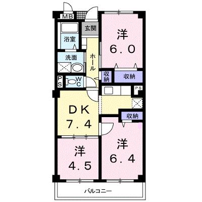 グローリアス・ヒル 301【管理NO：1-009658301-03010】 ★家具家電は申し込み後に搬入しますの外観画像