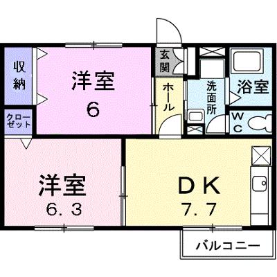 アンシャンテＭ２ 202【管理NO：1-007793301-02020】 ★家具家電は申し込み後に搬入しますの外観画像