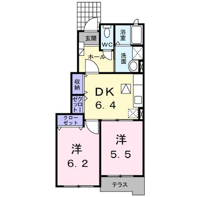 イリス　Ｄ 102【管理NO：1-016453904-01020】 ★家具家電は申し込み後に搬入します 2026年08月中旬入居可能の外観画像