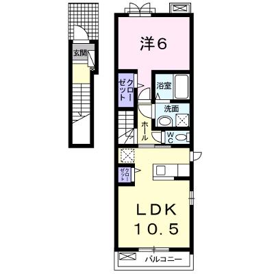 プルミエール信 201【管理NO：1-021908101-02010】 ★家具家電は申し込み後に搬入します★の外観画像