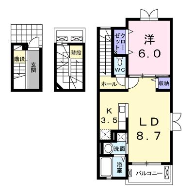 シャングリラ河原 301【管理NO：1-020670801-03010】 2026年07月中旬入居可能の外観画像