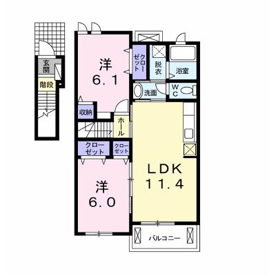 ヴァーサ白鳥Ⅱ 202【管理NO：1-017073902-02020】 ★家具家電は申し込み後に搬入します 2026年08月上旬入居可能の外観画像