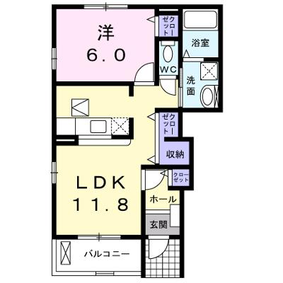 クローズ　ド　相見Ⅱ 101【管理NO：1-016577802-01010】 ★家具家電は申し込み後に搬入しますの外観画像
