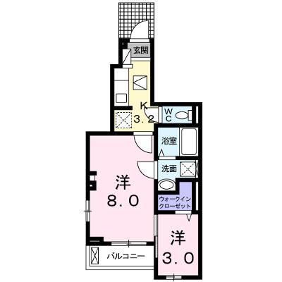 ラシーヌ　南若王子　Ｂ 102【管理NO：1-024573201-01020】 ★家具家電は申し込み後に搬入しますの外観画像