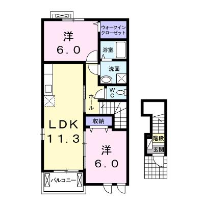 プリムラ 201【管理NO：1-018959301-02010】 ★家具家電は申し込み後に搬入します 2026年07月中旬入居可能の外観画像