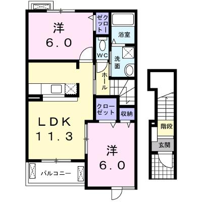 グレイス 202【管理NO：1-014424101-02020】 ★家具家電は申し込み後に搬入します 2026年07月上旬入居可能の外観画像