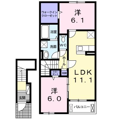 アルメールＡ 202【管理NO：1-026253901-02020】 ★家具家電は申し込み後に搬入します 2026年07月下旬入居可能の外観画像