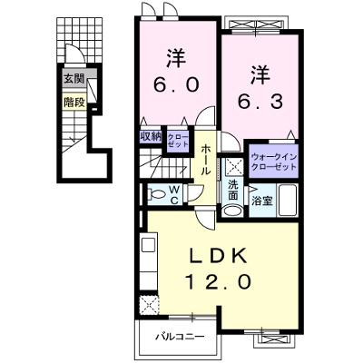 プリムラⅡ 203【管理NO：1-019255901-02030】 ★家具家電は申し込み後に搬入しますの外観画像