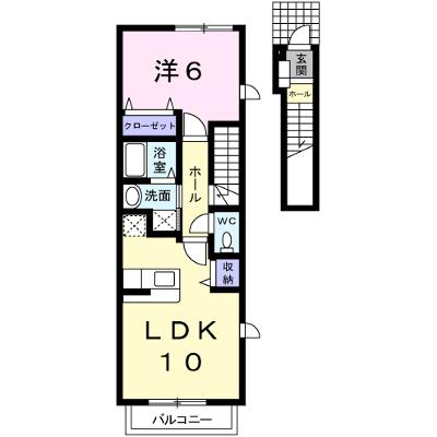 スィア　バレーリア 201【管理NO：1-013946401-02010】 ★家具家電は申し込み後に搬入しますの外観画像