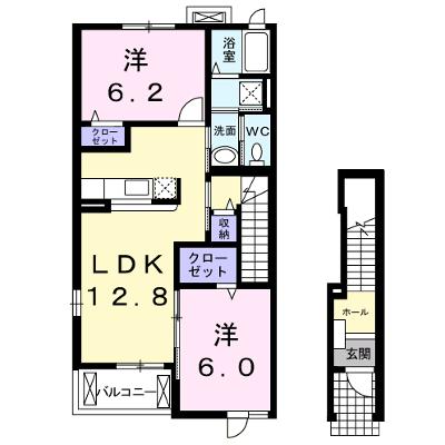 プロムナード壱番館 201【管理NO：1-013885801-02010】 ★家具家電は申し込み後に搬入します 2026年07月下旬入居可能の外観画像
