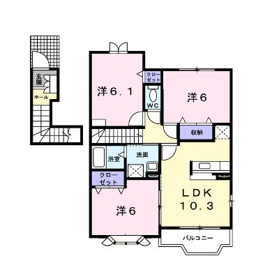 メルヴェイユ 201【管理NO：1-012583301-02010】 ★家具家電は申し込み後に搬入しますの外観画像