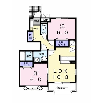 メルヴェイユ 101【管理NO：1-012583301-01010】 ★家具家電は申し込み後に搬入しますの外観画像