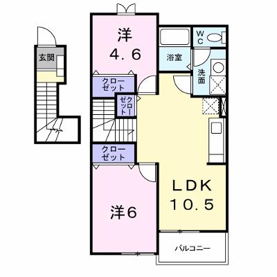 アルカンシエルⅠ 202【管理NO：1-011892801-02020】 ★家具家電は申し込み後に搬入します 2026年07月中旬入居可能の外観画像